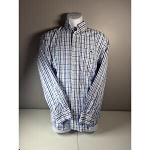 Vineyard Vines Tucker Shirt Mens Small S Check Plaid Button Down Cotton Whale